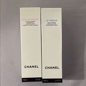 Chanel L'Eau de Mousse Cleanser and Le Tonique Toner Set